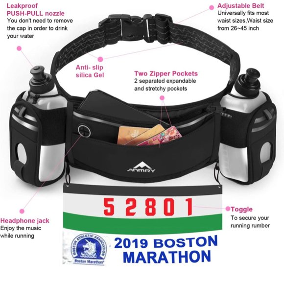 Hydration Running Belt - Picture 2 of 2
